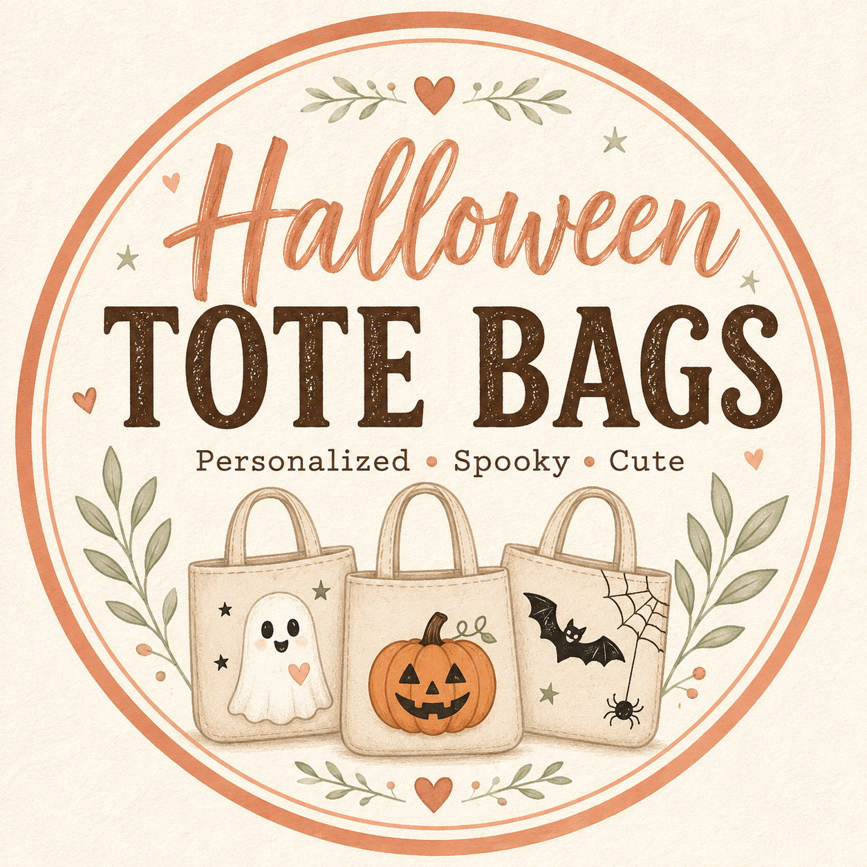 Halloween tote bags