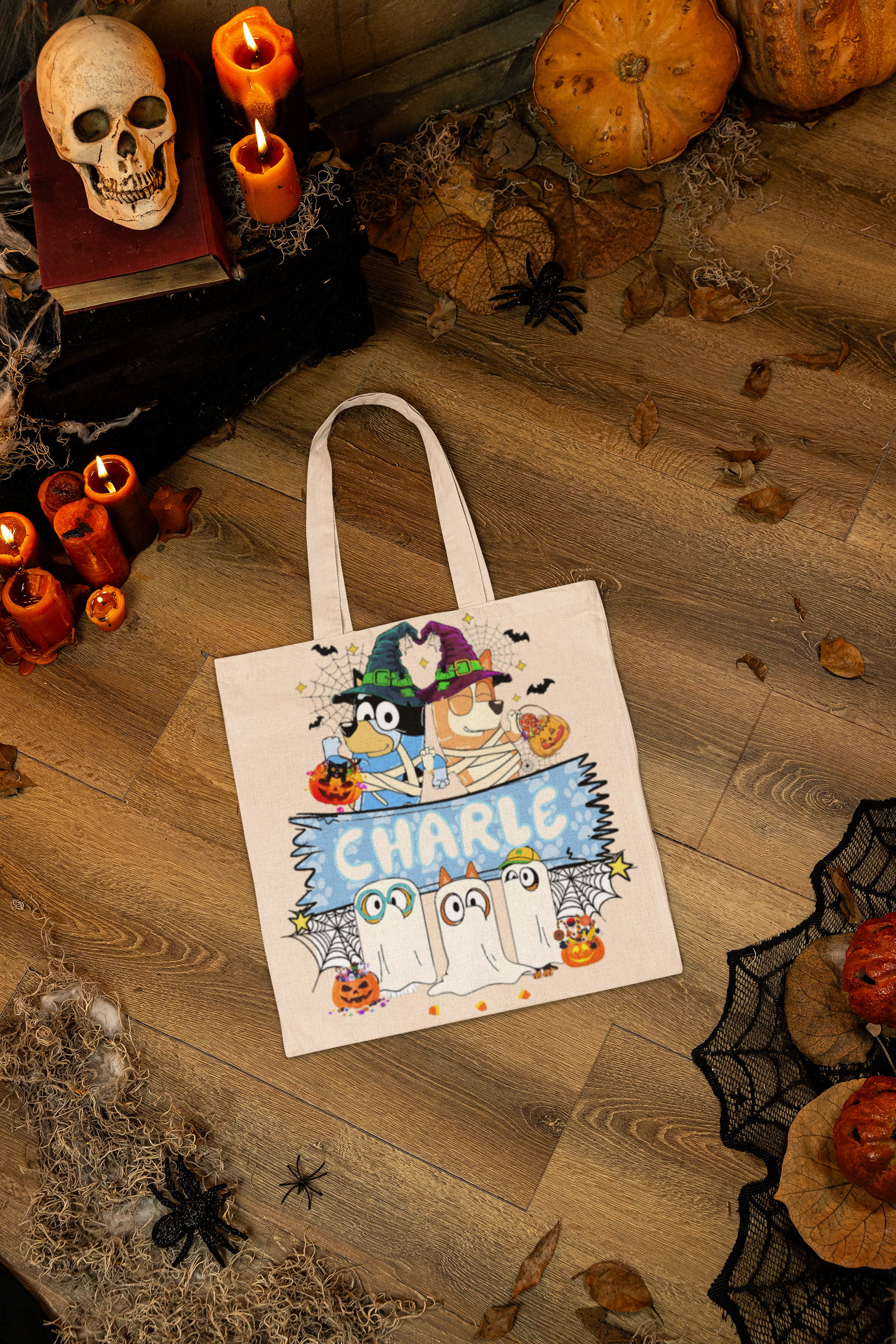 🎃👻 Halloween Trick-or-Treat Bags – 10x10 with Custom Names 👻🎃