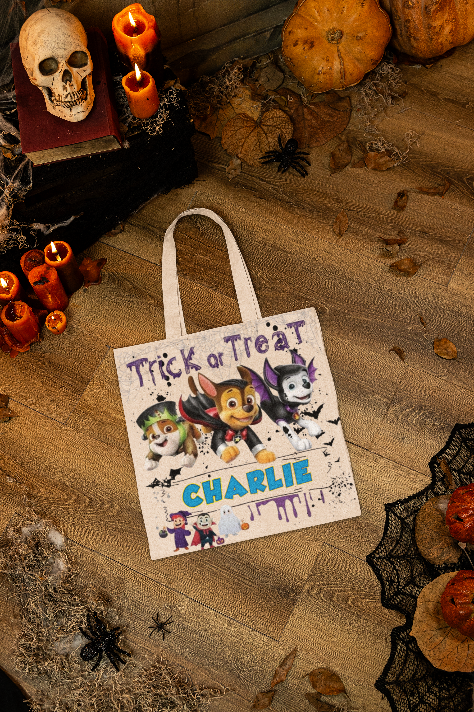 🎃👻 Halloween Trick-or-Treat Bags – 10x10 with Custom Names 👻🎃