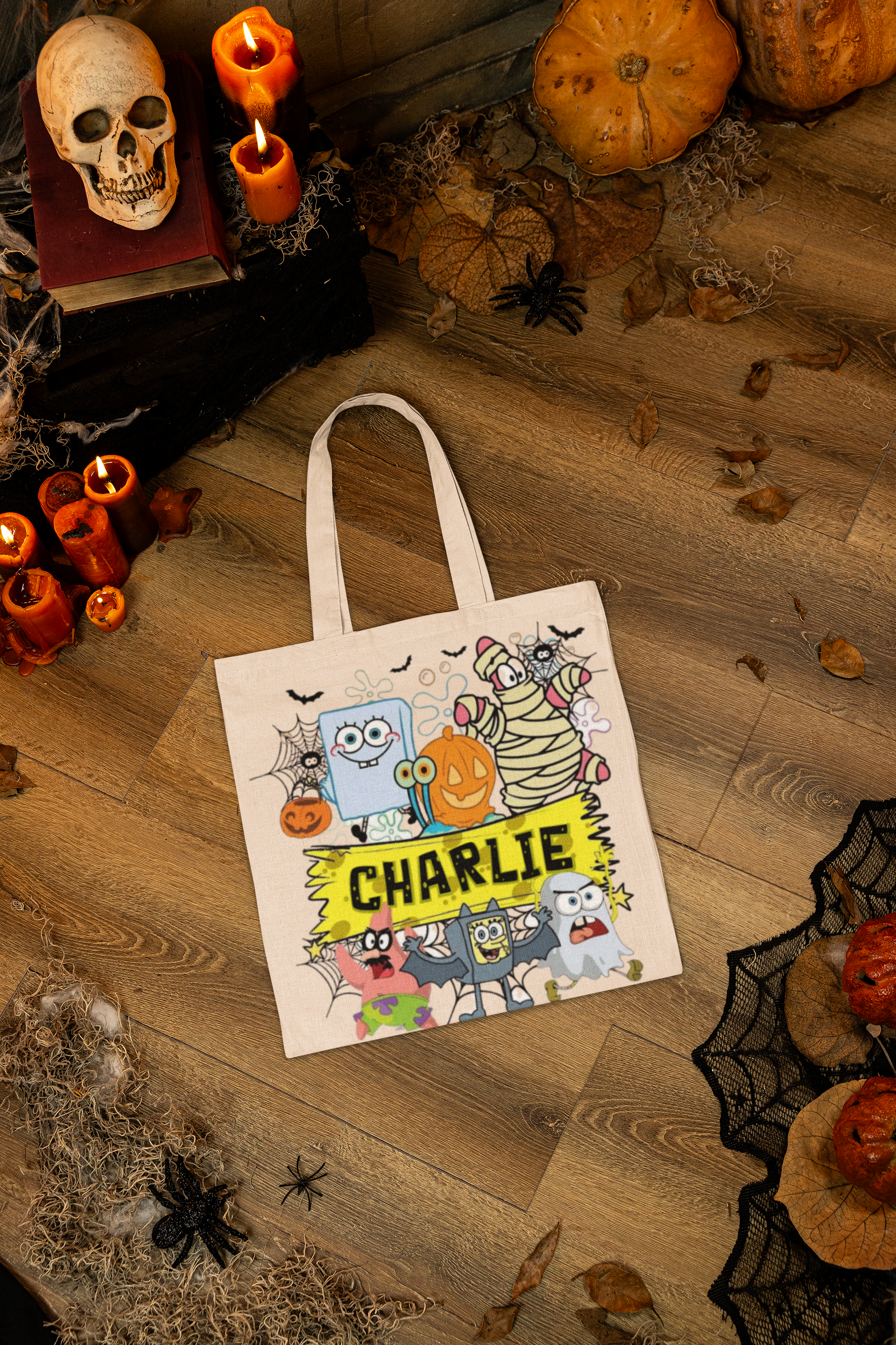 🎃👻 Halloween Trick-or-Treat Bags – 10x10 with Custom Names 👻🎃