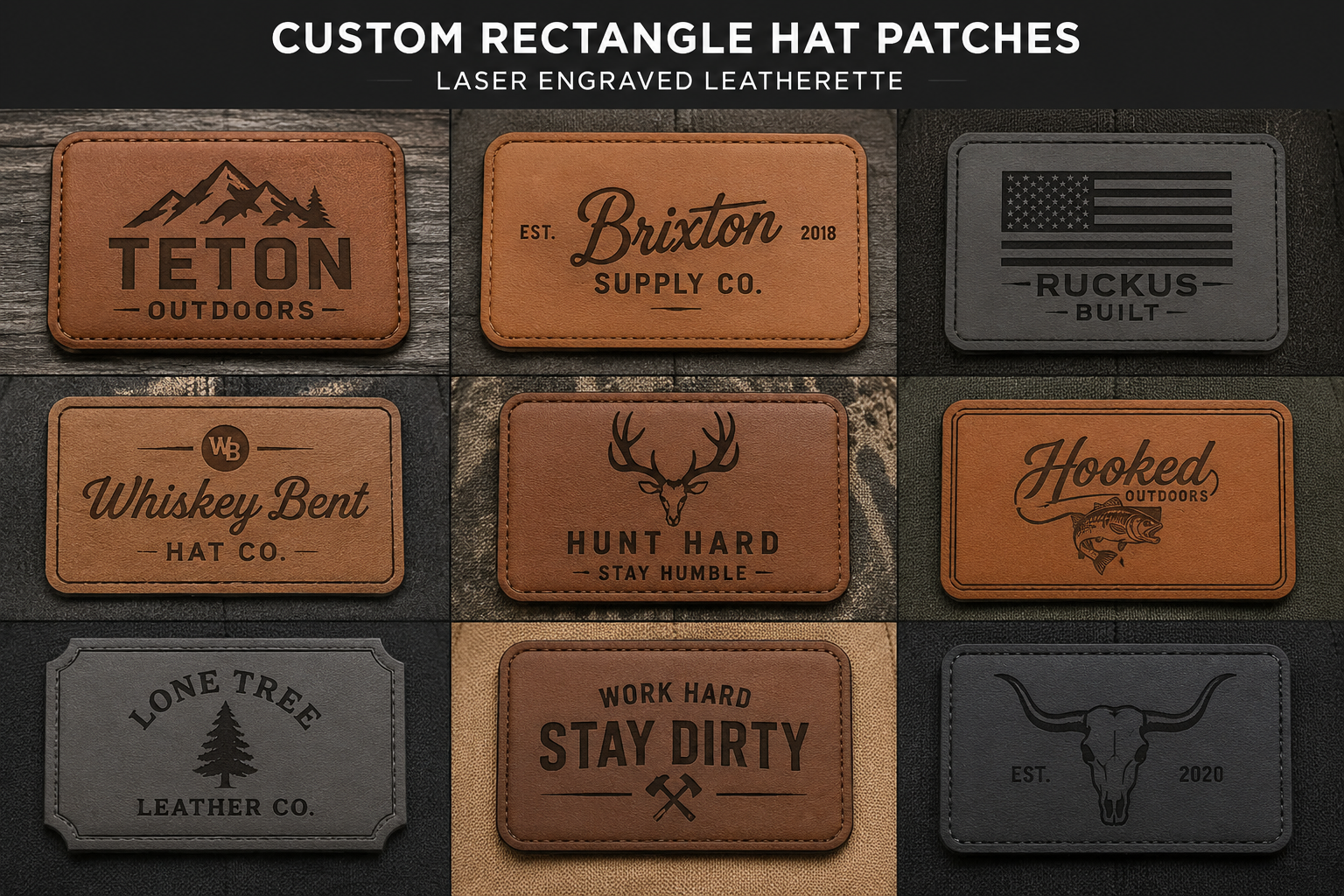 Laser Engraved Patches