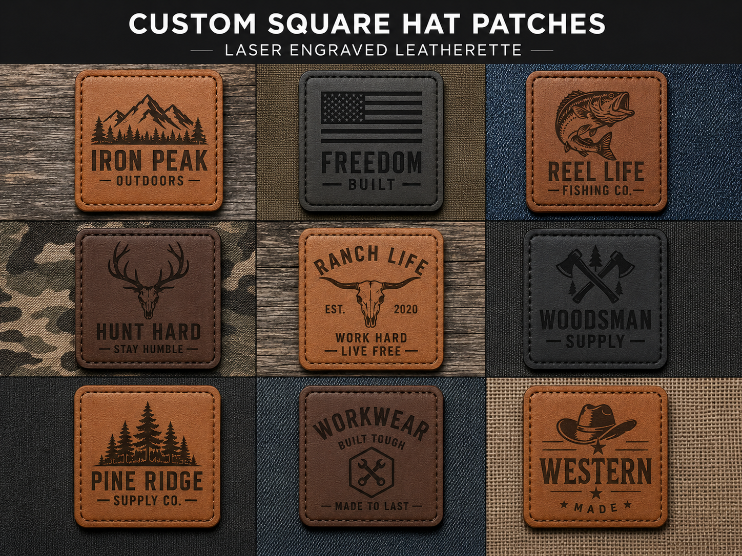 Laser Engraved Patches
